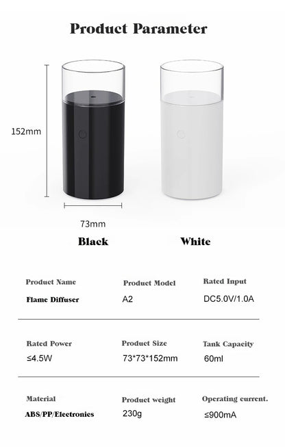 Flame Candle Aroma Diffuser
