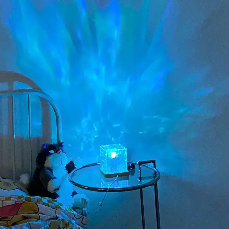 Ocean Wave RGB Aurora Lamp Cube