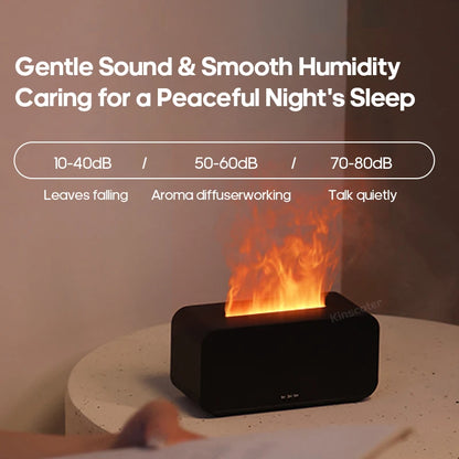 Flame Aroma Diffuser – Mini Humidifier with LED Light & Timer
